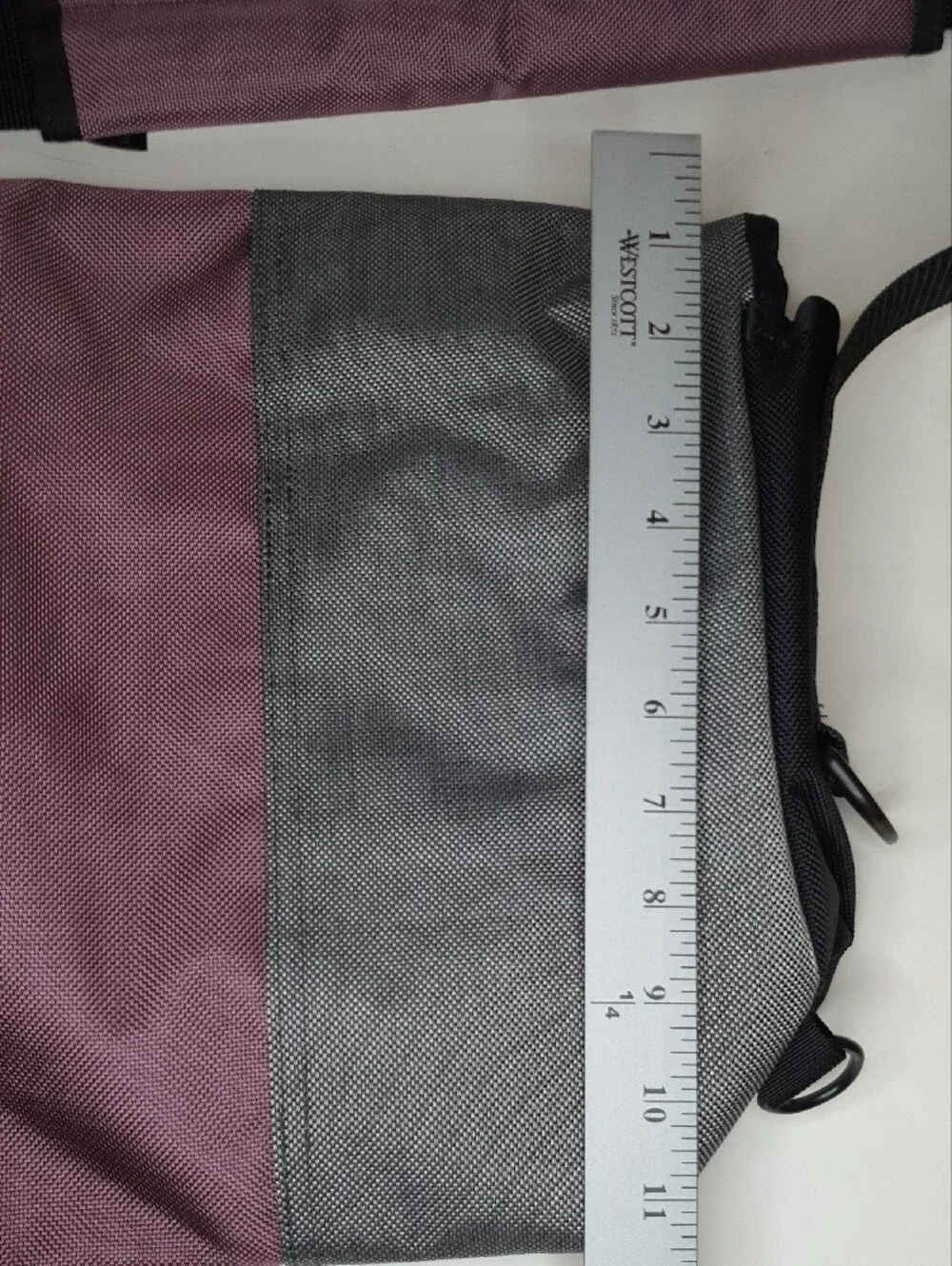 Limited Edition Timbuk2 Gray/Maroon Medium Messenger Bag